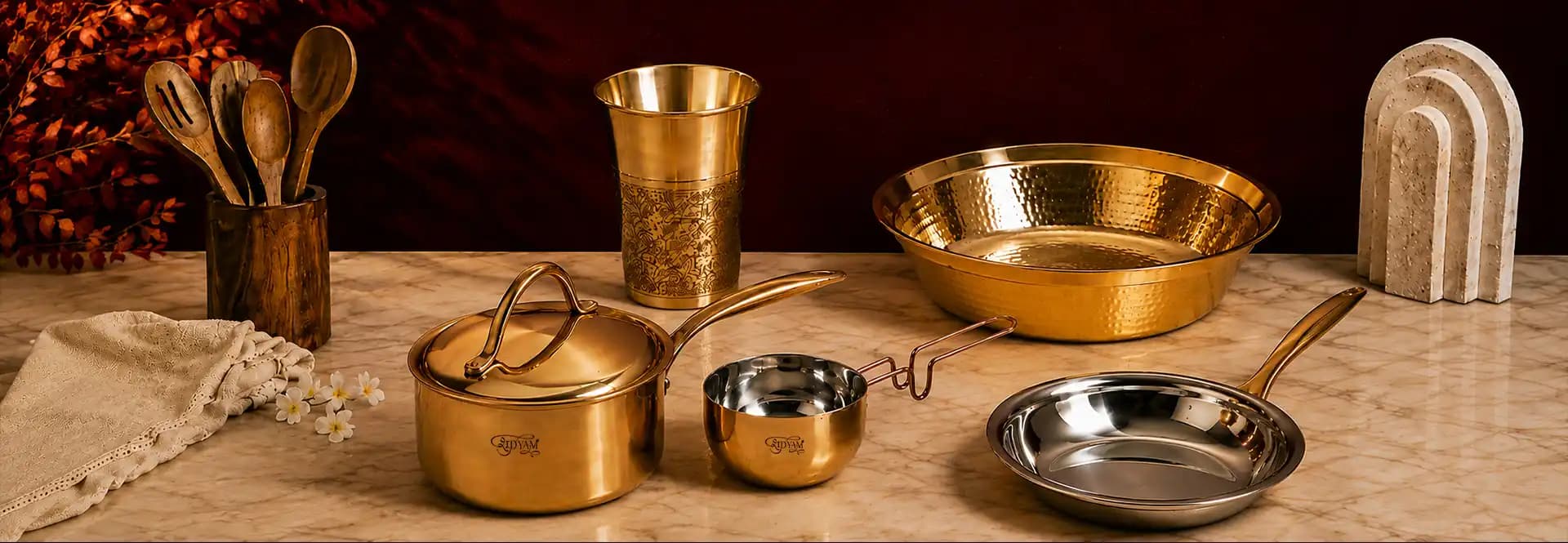 Traditional Shudyam brass utensils